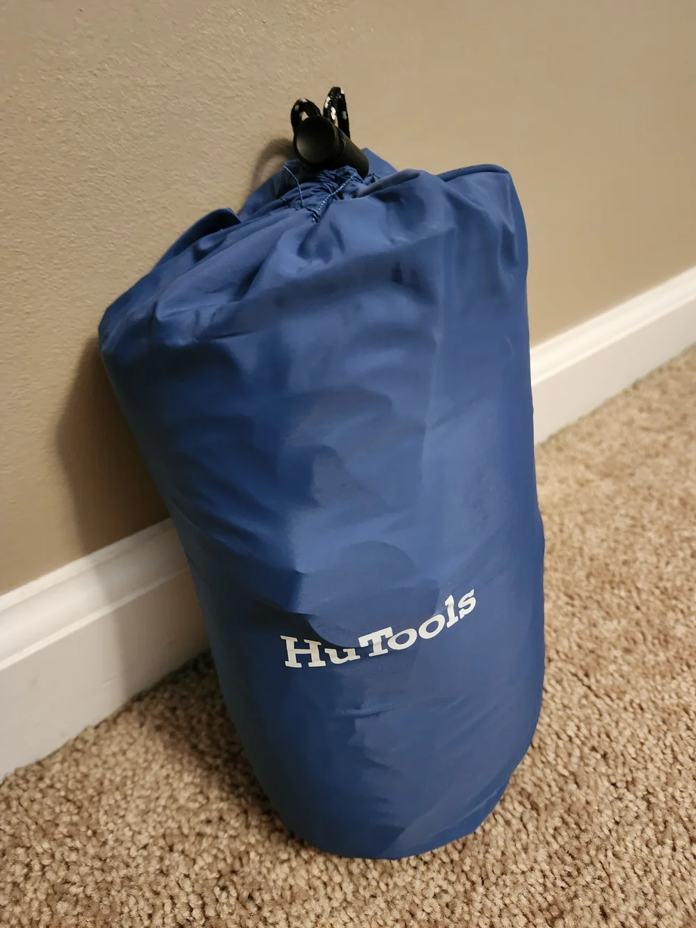 Inflatable HuTools Navy Blue Camping Sleeping Pad - Lightweight Air Mattress
